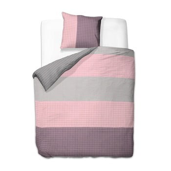 Lenjerie din bumbac cu 2 fețe pentru pat dublu decoking violetta 200 x 220 cm