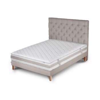 Pat cu saltea stella cadente maison saturne forme 160 x 200 cm, gri