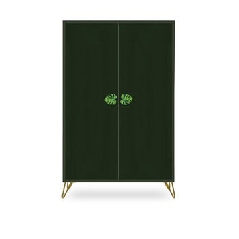 Șifonier din lemn de pin velvet atelier, verde