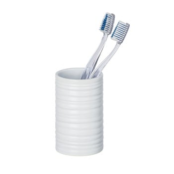 Pahar din ceramică pentru periuțe wenko mila, alb