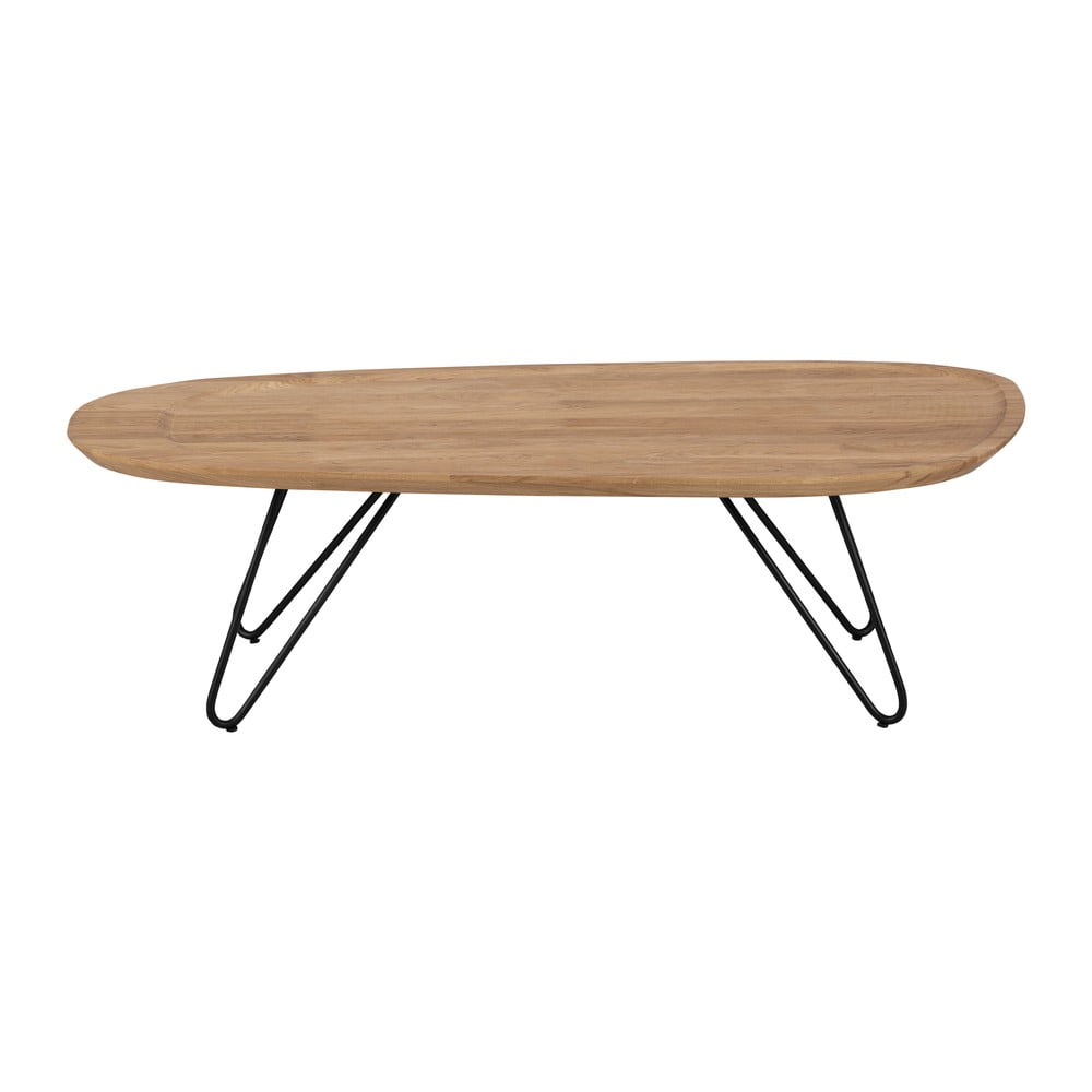 Odkládací stolek s deskou z dubového dřeva Windsor & Co Sofas Elipse, 130 x 68 cm