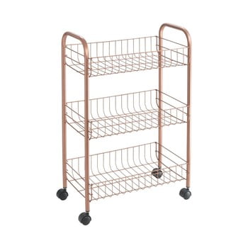 Organizator cu 3 rafturi metaltex, arămiu