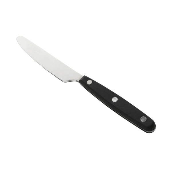 Nerezový jídelní nůž s černou rukojetí Nirosta Oslo