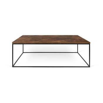 Măsuță temahome gleam cu picioare negre, 120 cm, maro