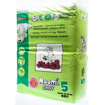 Scutece pentru bebeluși muumi baby maxi, mărimea 5, 3 x 44