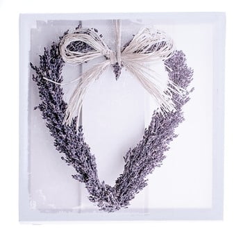 Tablou pe pânză cu lavande dakls heart, 28 x 28 cm