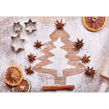 Covor vitaus christmas period tree shape, 50 x 80 cm