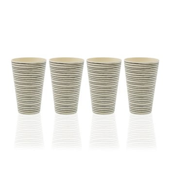 Set 4 pahare din bambus versa lines