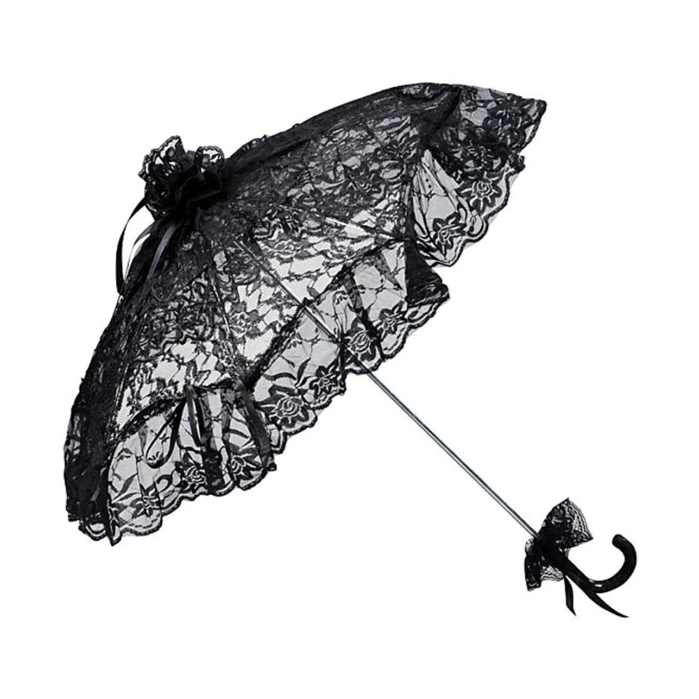 Černý holový deštník Von Lilienfeld Bridal Josephine