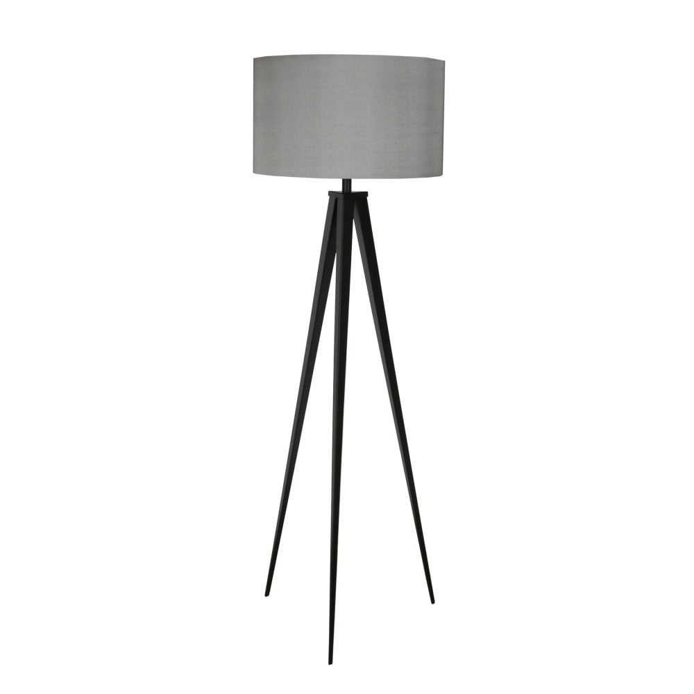 Černo-šedá stojací lampa Zuiver Tripod, ø 50 cm