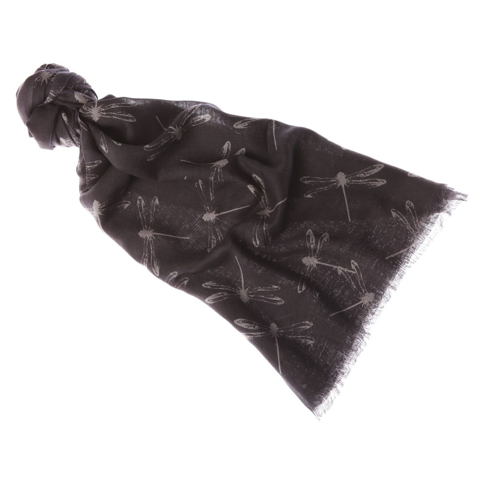 Šátek Damselfly Grey, 180x70 cm