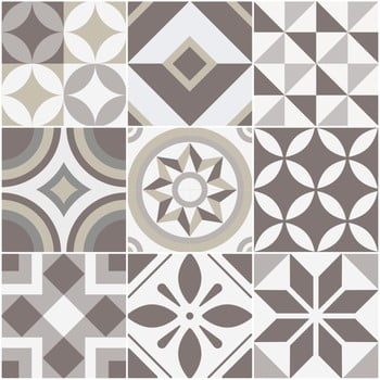 Set 9 autocolante ambiance geometrica, 20 x 20 cm