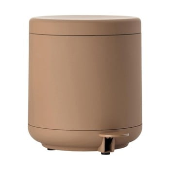Coș cu pedală pentru baie zone ume amber, 4 l, maro ambră