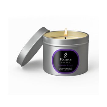 Lumânare parks candles london lavender, 25 de ore de ardere, aromă de lavandă și lămâie verde
