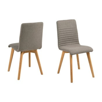 Set 2 scaune actona arosa, gri deschis