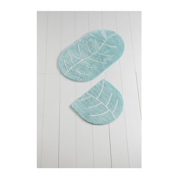 Set 2 covoare de baie yaprak, albastru