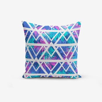 Față de pernă cu amestec din bumbac minimalist cushion covers palm zigzag desen, 45 x 45 cm