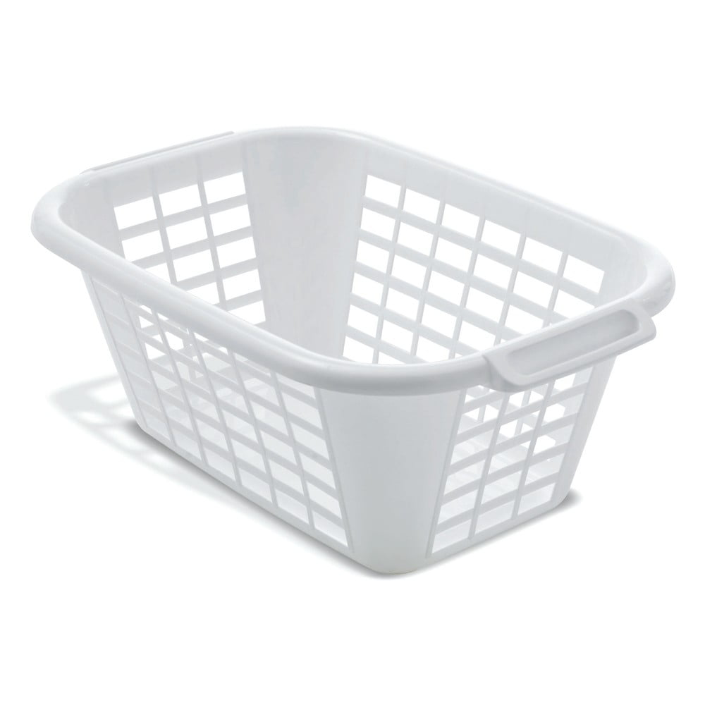 Bílý koš na prádlo Addis Rect Laundry Basket, 40 l