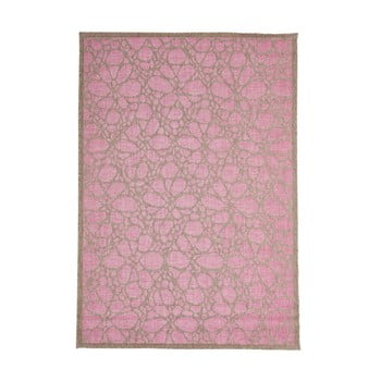 Covor adecvat pentru exterior floorita fiore, 135 x 190 cm, roz
