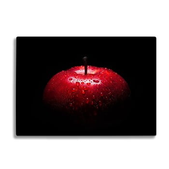 Tocător din sticlă insigne red apple