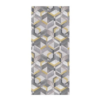 Covor floorita retro grey ochre, 60 x 115 cm