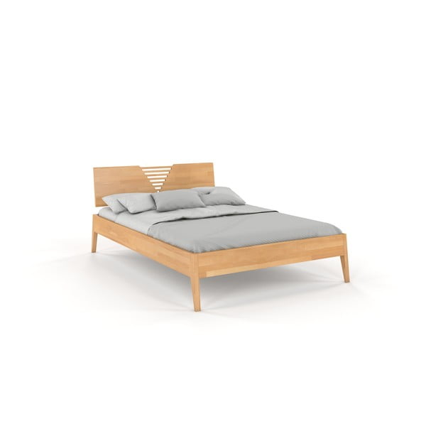 Dvoulůžková postel z bukového dřeva Skandica Visby Wolomin, 160 x 200 cm