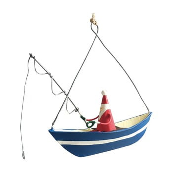 Decorațiune suspendată pentru crăciun g-bork santa fishing