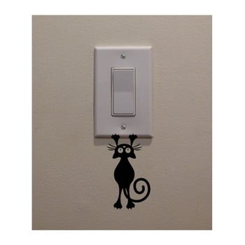 Autocolant decorativ de perete catty, înălțime 12 cm