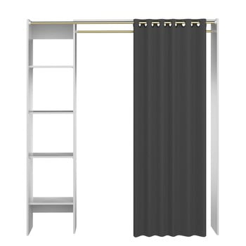 Sistem depozitare cu rafturi și draperie temahome tom