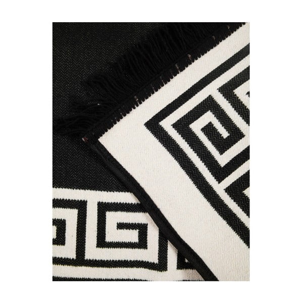 Béžovo-černý oboustranný koberec Justed, 80 x 150 cm