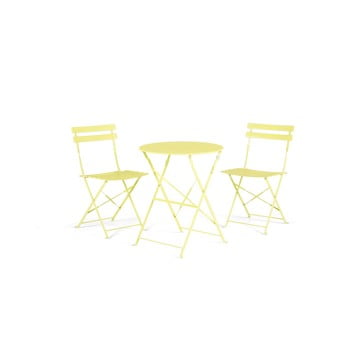 Set mobilier de grădină monobeli retro, verde lime