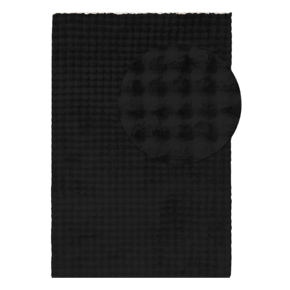 Černý pratelný koberec 160x230 cm Bubble Black – Mila Home