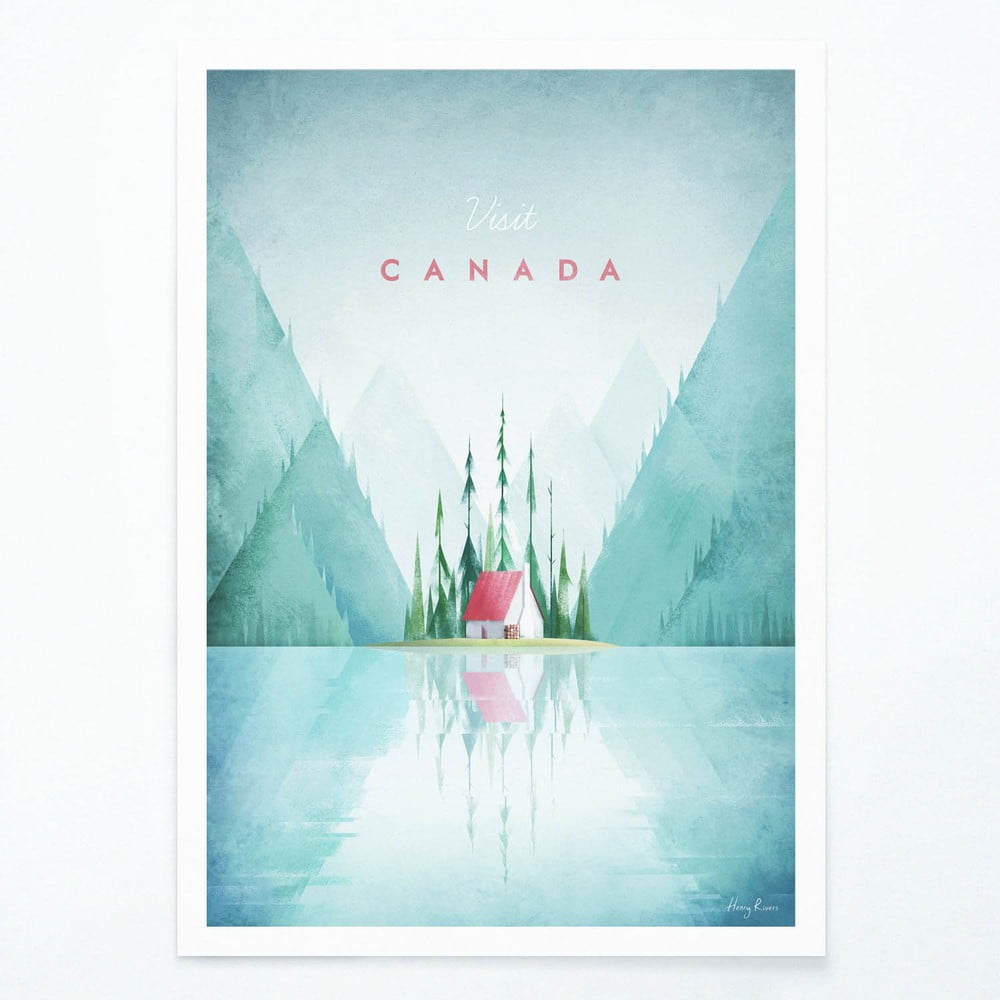 Plakát Travelposter Canada, A2