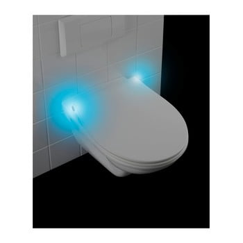 Capac wc led wenko gubbio, 44 x 36,8 cm, alb
