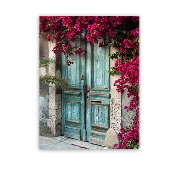 Tablou styler glas destination cyprus, 70 x 100 cm