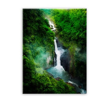Tablou styler glas views waterfall, 70 x 100 cm