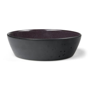 Bol de servire din ceramică și glazură interioară mov bitz mensa, diametru 18 cm, negru