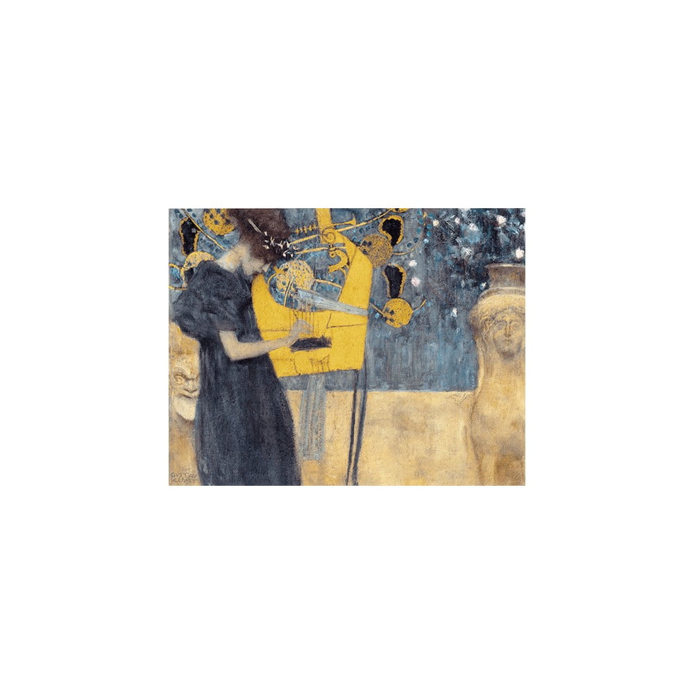 Reprodukce obrazu Gustav Klimt - Music, 90 x 70 cm