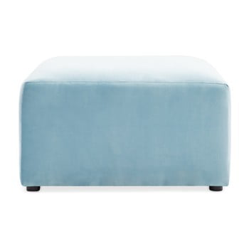Suport pentru picioare vivonita velvet cube, albastru deschis