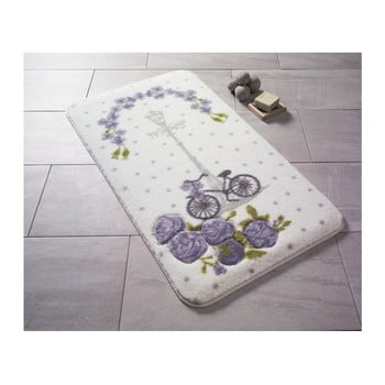 Covoraș de baie confetti bathmats sweet vintage bike, 80 x 140 cm, violet