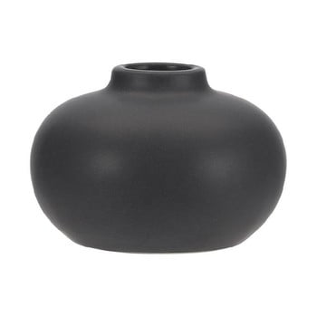 Suport din ceramică pentru lumânare a simple mess telma, ⌀ 8,5 cm, negru
