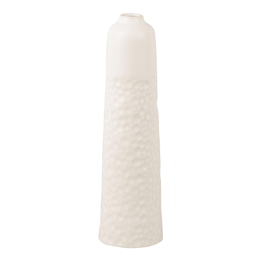 Bílá keramická váza PT LIVING Carve, výška 27,5 cm