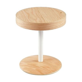 Măsuță auxiliară cu spațiu de depozitare design twist lampang, natural