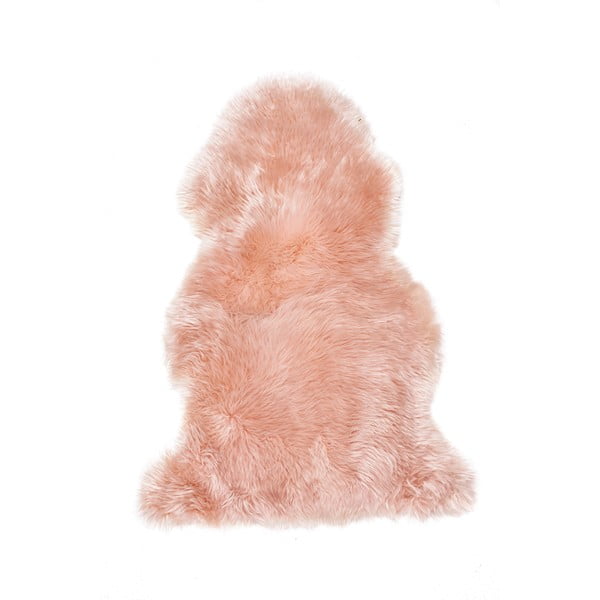 Růžová ovčí kožešina loomi.design, 60 x 90 cm
