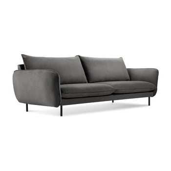 Canapea cu 3 locuri cosmopolitan design vienna, gri închis