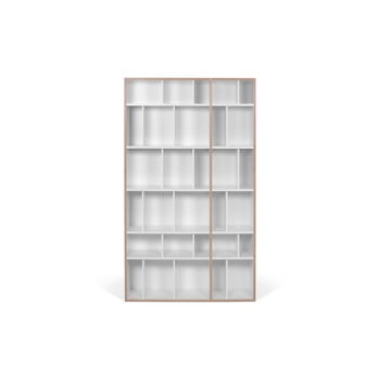 Bibliotecă temahome, lățime 108 cm, alb