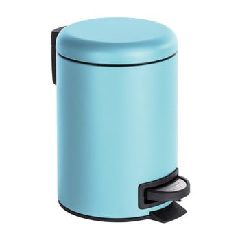 Coș de gunoi cu pedală wenko leman, 3 l, albastru deschis