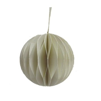Decorațiune din hârtie pentru crăciun only natural, ø 7,5 cm, gri deschis