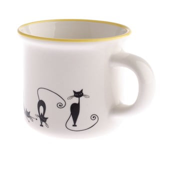 Cană din porțelan dakls cats tonny, 75 ml