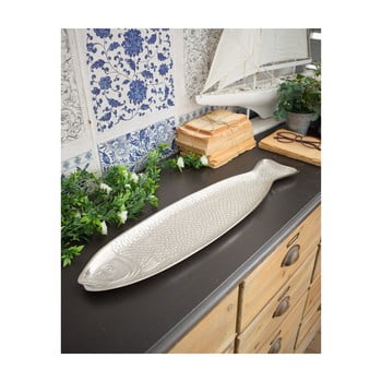 Platou orchidea milano fish, lungime 57 cm, alb